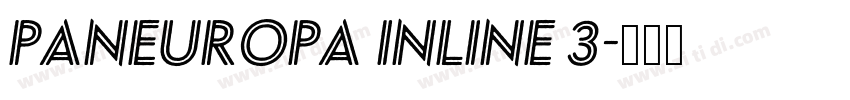 Paneuropa Inline 3字体转换